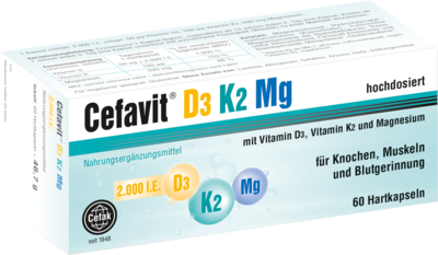 CEFAVIT D3 K2 Mg 2.000 I.E. Hartkapseln